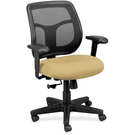 Eurotech - The Raynor Group Mid-back Chair, Mesh, 26inx19.3inx35-38-1/2in, Sand/Black EUTMT940007